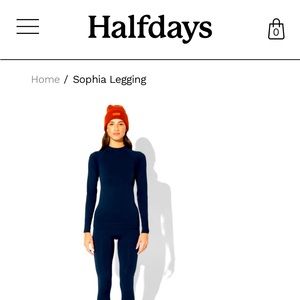 HALFDAYS Sophia ski/snowboard leggings. NWT